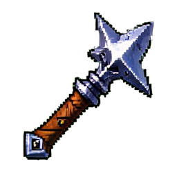 Estrella lanzada — sprite pixel art 256×256