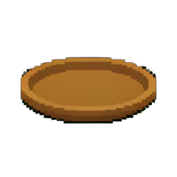 Plateau en pierre — sprite pixel art 256×256