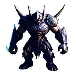 Sturm-Elementarherrscher — 256×256 Pixel-Art-Sprite