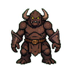 Compañero de Golem de Tormenta — sprite pixel art 256×256