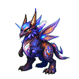 Storm Imp Familiar — 256×256 pixel art sprite