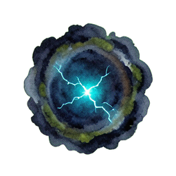 Storm Mage (Atmospheric) - 256x256 pixel art sprite