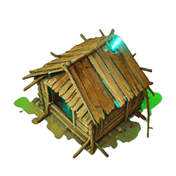 藁小屋 (雰囲気) — 256×256 ピクセルアートスプライト