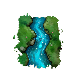 Stream (Atmospheric) - 256x256 pixel art sprite