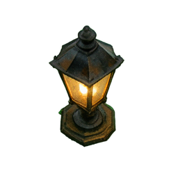 Street Lamp (Atmospheric) - 256x256 pixel art sprite