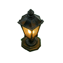Lampada de rue (Atmosphérique) — sprite pixel art 256×256