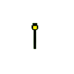 Street Lamp (Low-Res) - 256x256 pixel art sprite