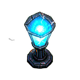 Lampada de rue (VFX) — sprite pixel art 256×256