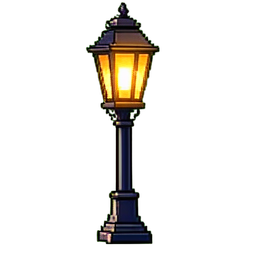 Lampada de rue — sprite pixel art 256×256