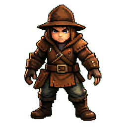 Corbeau de la rue — sprite pixel art 256×256