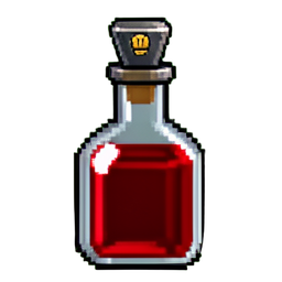 Strength Potion (16-Bit) - 256x256 pixel art sprite