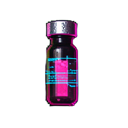 Strength Potion (Cyberpunk) - 256x256 pixel art sprite