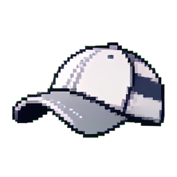 Gorra a rayas — sprite pixel art 256×256