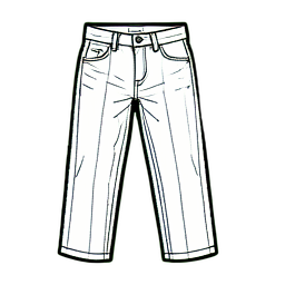Striped Jeans — 256×256 pixel art sprite