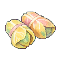Stuffed Grape Leaves — 256×256 pixel art sprite
