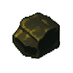 Morceau de Soufre — sprite pixel art 256×256