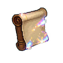 Summon-Schriftrolle — 256×256 Pixel-Art-Sprite