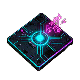Invocateur (Cyberpunk) — sprite pixel art 256×256
