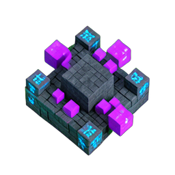 Summoner (Voxel) - 256x256 pixel art sprite