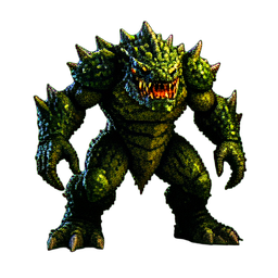 Sumpf-Hydra-Matriarch — 256×256 Pixel-Art-Sprite