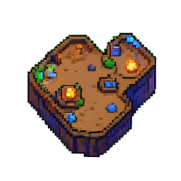Tab Map — 256×256 pixel art sprite
