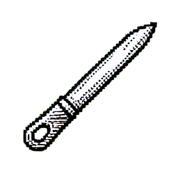 Tiza de Sastre Blanca — sprite pixel art 256×256