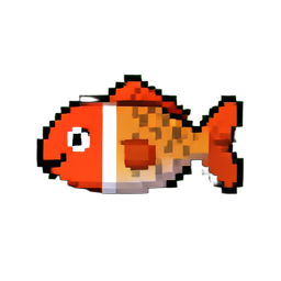 Taiyaki-Fisch — 256×256 Pixel-Art-Sprite