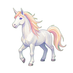 Pegaso — sprite pixel art 256×256