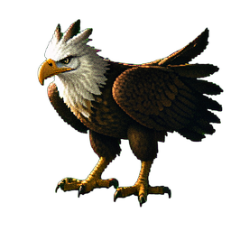 Aigle Roc — sprite pixel art 256×256