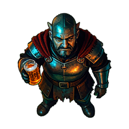 Tavern Keeper (Cinematic) - 256x256 pixel art sprite