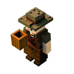 Tavern Keeper (Voxel) - 256x256 pixel art sprite