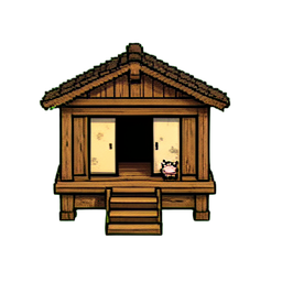 بيت الشاي (16-Bit) — رسم بكسل 256×256