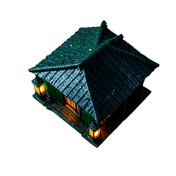 Casa de chá (Cinemática) — sprite pixel art 256×256
