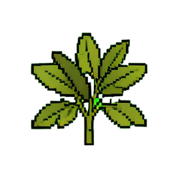 Tea Leaves — 256×256 pixel art sprite