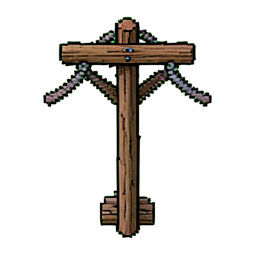 Telephone Pole (16-Bit) - 256x256 pixel art sprite