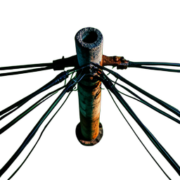 Telefonmast (Cinematisch) — 256×256 Pixel-Art-Sprite