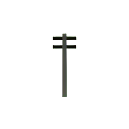 Telefonmast (Niedrigauflösung) — 256×256 Pixel-Art-Sprite
