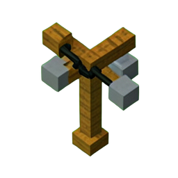 Telephone Pole (Voxel) - 256x256 pixel art sprite