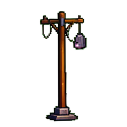Telephone Pole - 256x256 pixel art sprite