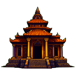 Temple - 256x256 pixel art sprite