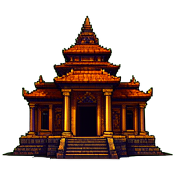 Templo — sprite pixel art 256×256