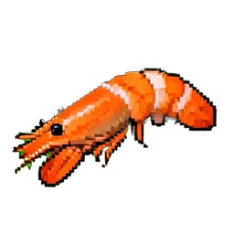 Camarones Tempura — sprite pixel art 256×256