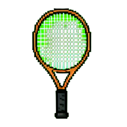 Tennis Racket — sprite pixel art 256×256