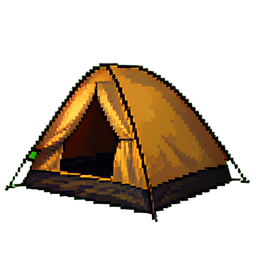 Tent Camp - 256x256 pixel art sprite