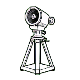 Levantamiento teodolita — sprite pixel art 256×256
