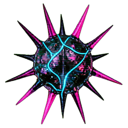 Thorn Beast (Cyberpunk) - 256x256 pixel art sprite