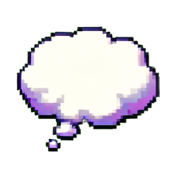 Thought Bubble - 256x256 pixel art sprite