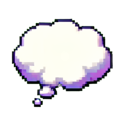 Bulles de Pensée — sprite pixel art 256×256