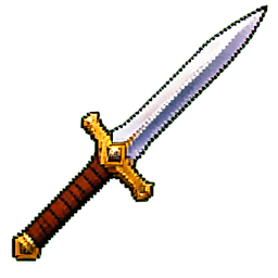 Conjunto de cuchillos arrojadizos — sprite pixel art 256×256
