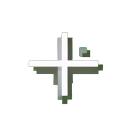 Throwing Star (Low-Res) - 256x256 pixel art sprite